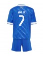 Billige Real Madrid Vinicius Junior #7 Tredjedraktsett Barn 2025-26 Kortermet (+ Korte bukser)
